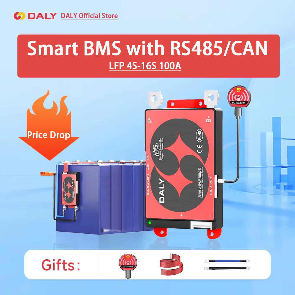 Daly Smart BMS 4S Lifepo4 12V  - Proto Board avaliação e preço