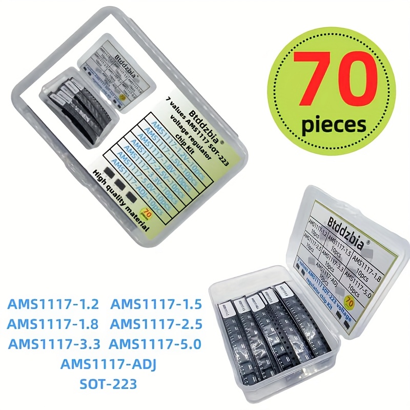 70pcs kit regulador de tensão  - Ams1117 Module avaliação e preço