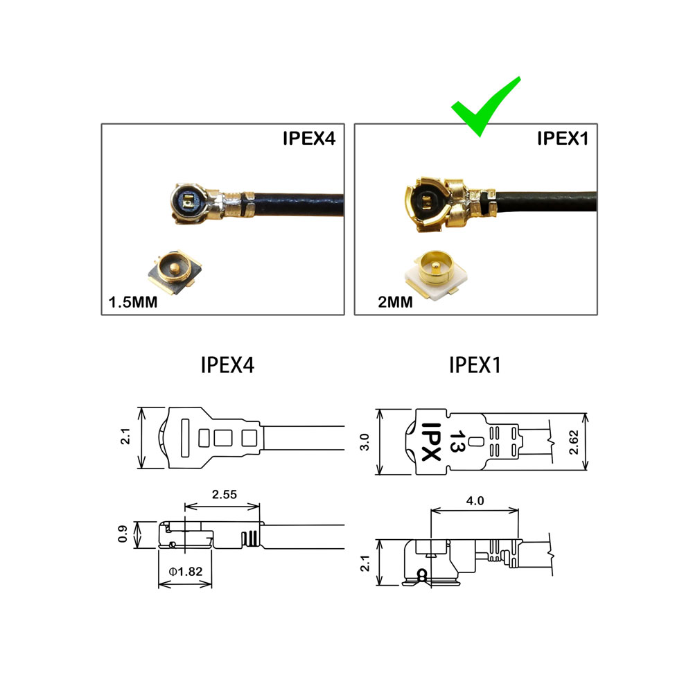 Cabo Coaxial RG178 de 6 Polega - Ipex Connector avaliação e preço