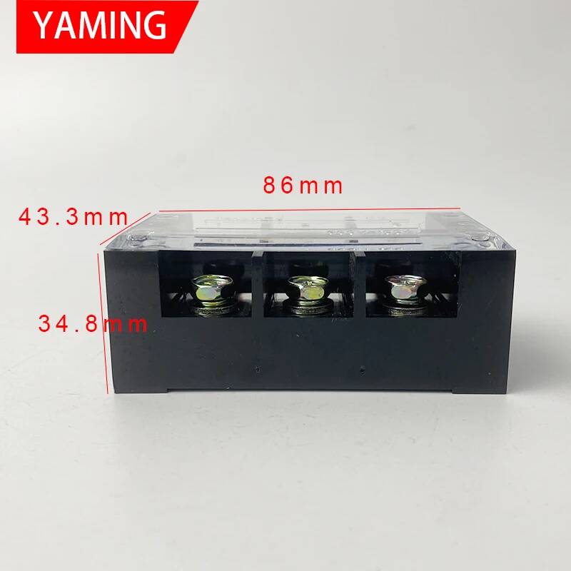 2 Peças TBC-1003 100A 3P 600V  - Screw Terminal Block avaliação e preço